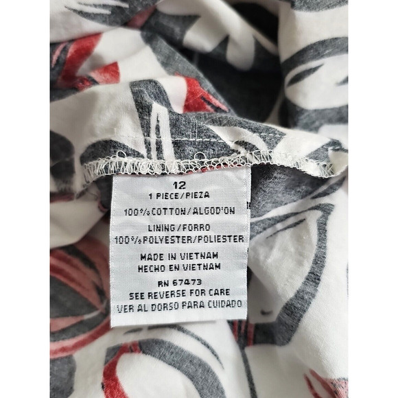 JULIAN TAYLOR ~Woman Size 12~ Black/Red Sleeveless Empire Waist Dress Belted. - Picture 7 of 9